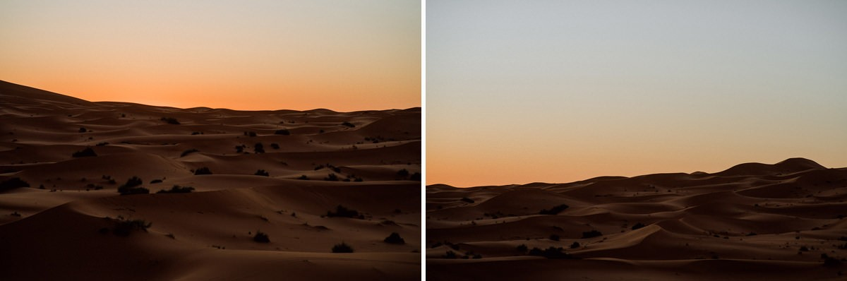 002 sahara desert camping sunrise - Von der Sahara über das Atlas Gebirge