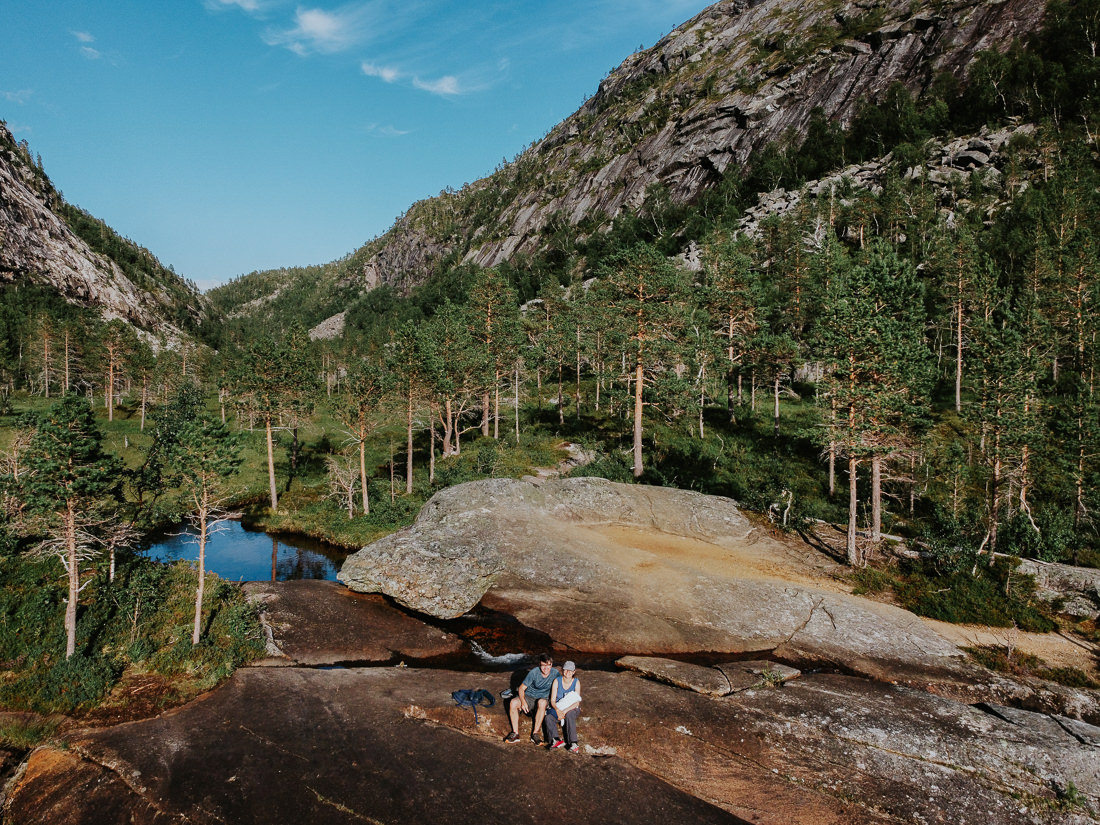 luftaufnahme drohne norwegen lofoten camping
